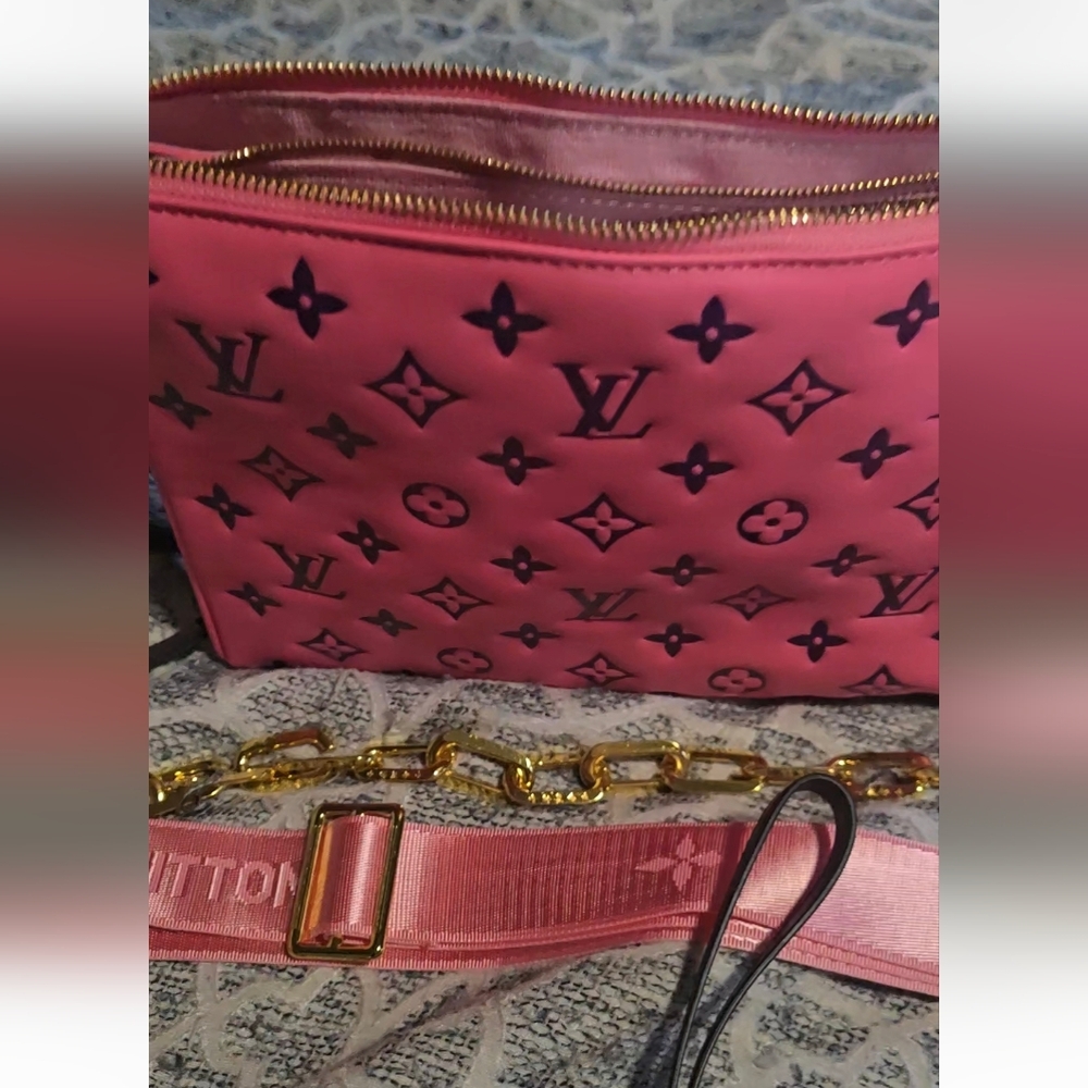 Louis Vuitton Pink and Gold Crossbody Bag